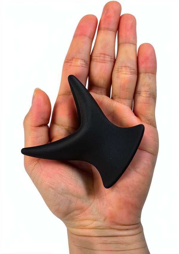 YLMXHFC Hollow Silicone Anal Plug Trainer Black Purple-2
