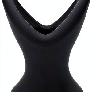 YLMXHFC Hollow Silicone Anal Plug Trainer Black Purple-0