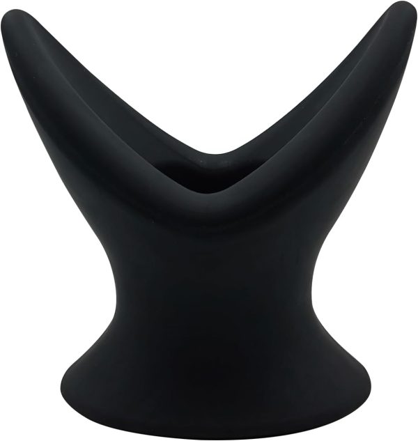 YLMXHFC Silicone Hollow Anal Plug Black Purple Sizes-0