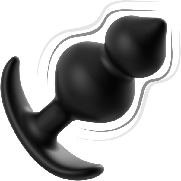 Gilingirl Dual Ball Anal Plug Silicone Beginner Friendly-7