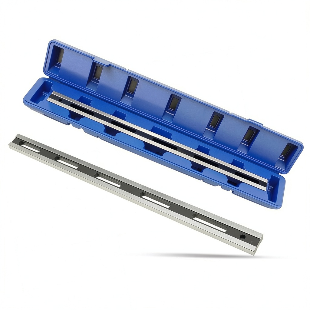 Fuerdich Cylinder Head Straight Edge tool in use on an engine block