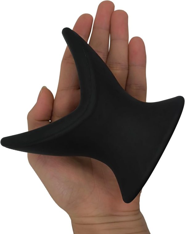 YLMXHFC Silicone Hollow Anal Plug Black Purple Sizes-2