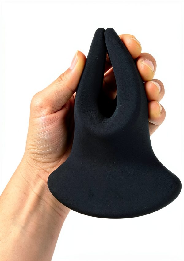 YLMXHFC Hollow Silicone Anal Plug Trainer Black Purple-4