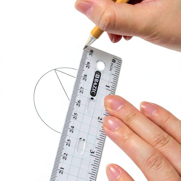 BAZIC Clear Plastic Ruler 12 Inch Bulk Pack School Supplies-5