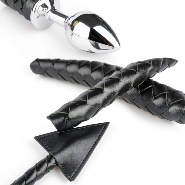 Stainless Steel Anal Plug with 108cm Tail RTeczSolve RT0022-4