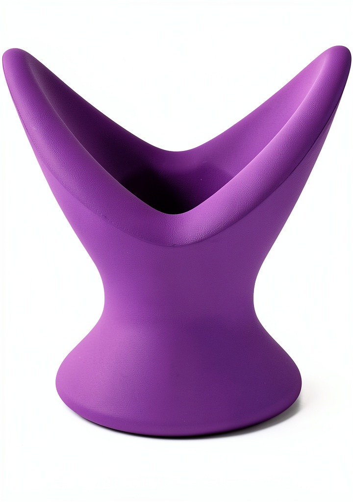 YLMXHFC hollow silicone anal plug in purple and black colors displayed with size options