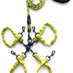 Dog Double Leashes,3-in-1 Pet Leash for Multiple Pets - Heavy Duty Dog Cat Lead with Reflective Stripes, Comfort Grip & Durable Metal Clasps (Green 4 Way)-0