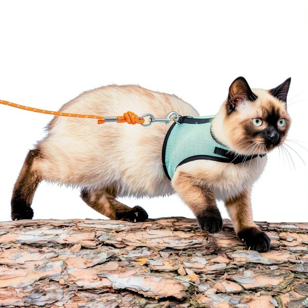 Cat Leash PETPMEEE Reflective Long 30 ft Escape Proof for Cats and-6