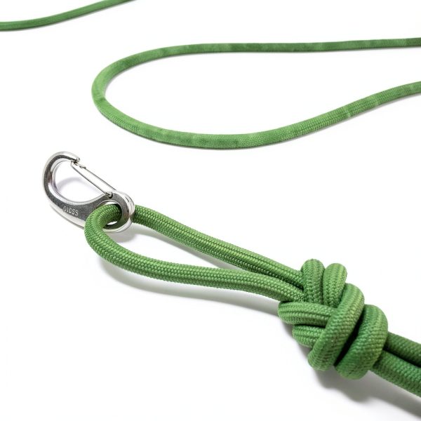 Long Rope Leash for Cats, Small Dogs & Puppies – Heavy Duty, Tangle-Free Lead for Walking, Training & Outdoor Play – Durable Nylon Pet Leash (Green 14FT)-0
