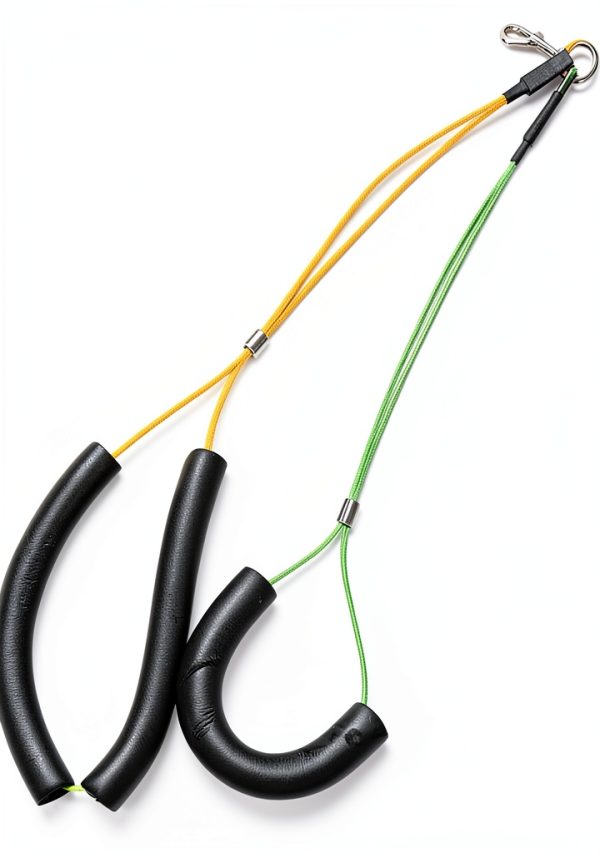 Adjustable Pet Grooming Leash Oumefar Yellow/Green No‑Sit Holder-0