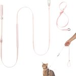 Cat Harness and Leash Set BuddyArmor Escape‑Proof Blush Pink Medium-0