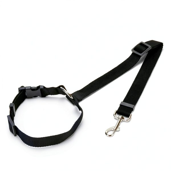 Adjustable Round Pet Car Safety Leash - Ideal for Dogs and Cats, Ensuring Safe Travels-1