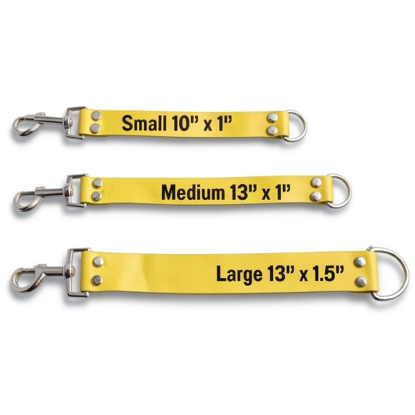Custom Leash Extension Double-Sided Warning Vegan Leather Waterproof-5