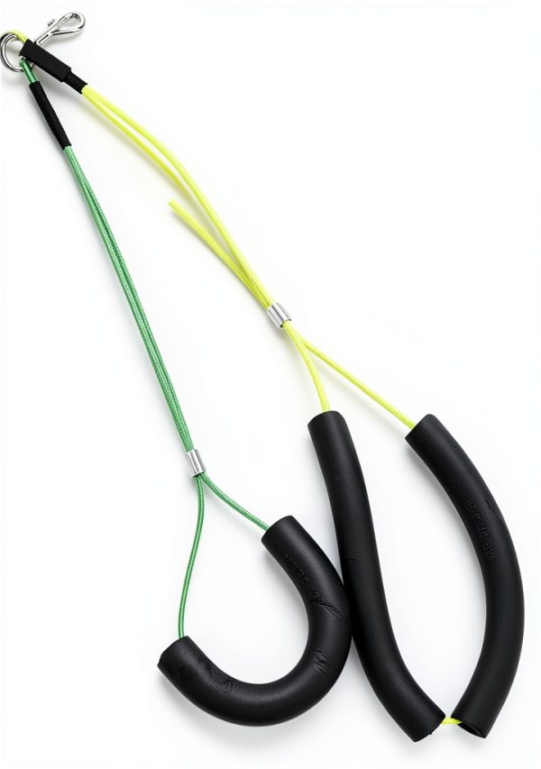 Adjustable Pet Grooming Leash Oumefar Yellow/Green No‑Sit Holder-3