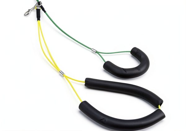 Adjustable Pet Grooming Leash Oumefar Yellow/Green No‑Sit Holder-5