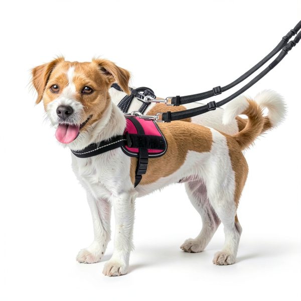 Pet Rope Safety Leash with Reflective Elastic Chain – Black 2.5×75-5