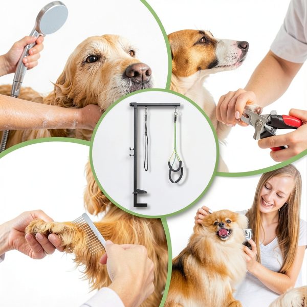 Dog Grooming Arm ZONEXCHIC 40‑Inch Adjustable Stand Haunch Holders-6