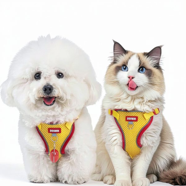 Cat Harness and Leash Set Muejjur Escape-Proof Reflective Vest XL-3